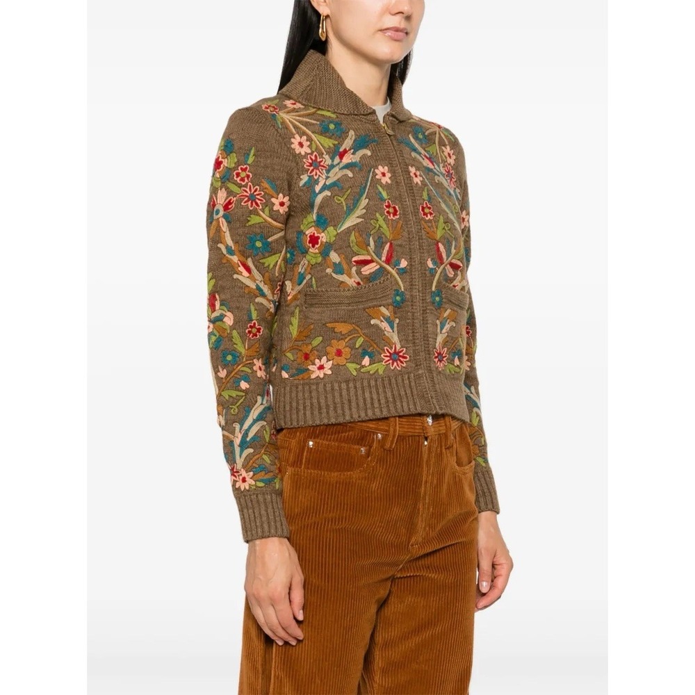 RRL floral embroidered cardigan Size 3 - Picture 2 of 10